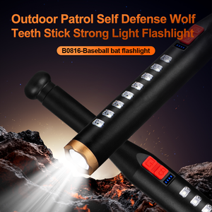 Có thể sạc lại 2000mAh COB nhẹ Lũ lụt Tác động kháng đối với an ninh nhà đêm câu cá Bóng Chày BAT đèn pin - Product Image 2