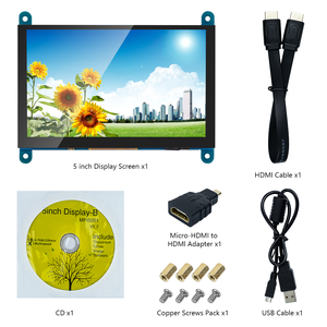 5 Zoll LCD-Touchscreen Raspberry Pi-Display 800 * 480 Kapazitätsbildschirm HDM-I Monitor für Windows 10/8/7 Raspberry Pi-Touchscreen - Product Image 5