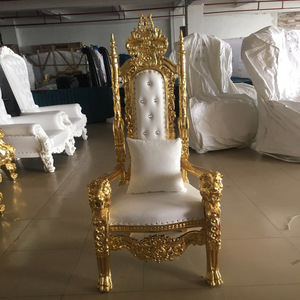 2025 Mùa Xuân Hợp Thời Trang Hiện Đại Sang Trọng Tổ Chức Sự Kiện Đồ Nội Thất Handmade Trắng Lion Vua Nữ Hoàng Ngai Vàng Ghế Cho Đám Cưới Biệt Thự Tiệc Công Viên - Product Image 5