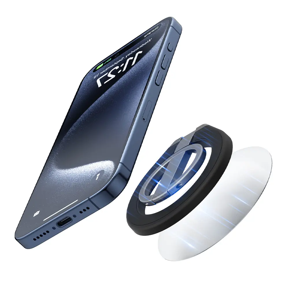 Suporte multifuncional suporte dobrável anel móvel grip desktop stand adesivo dupla face titular do telefone celular magnético