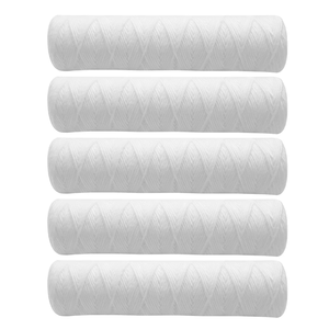 Cartucho de filtro de agua enrollado de cuerda de alta eficiencia de 5 micras y 10 pulgadas reemplazo Universal de polipropileno para filtración de sedimentos - Product Image 1