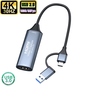 <strong>2</strong> in 1 4K Type-C USB 3.0 to <strong>HDMI</strong> Video Capture Card, USB C USB3.0 Audio Video Capture Card for Gaming Live Streaming <strong>Recorder</strong> - Product Image 1