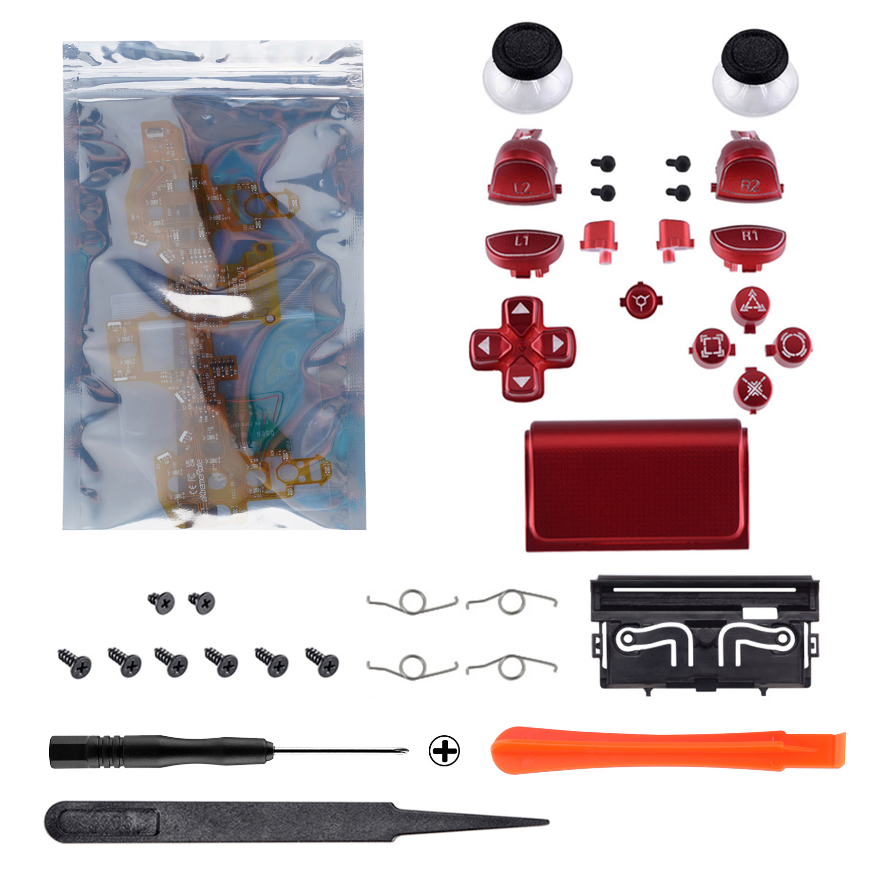 LED Kit with Scarlet Red button P4LED05
