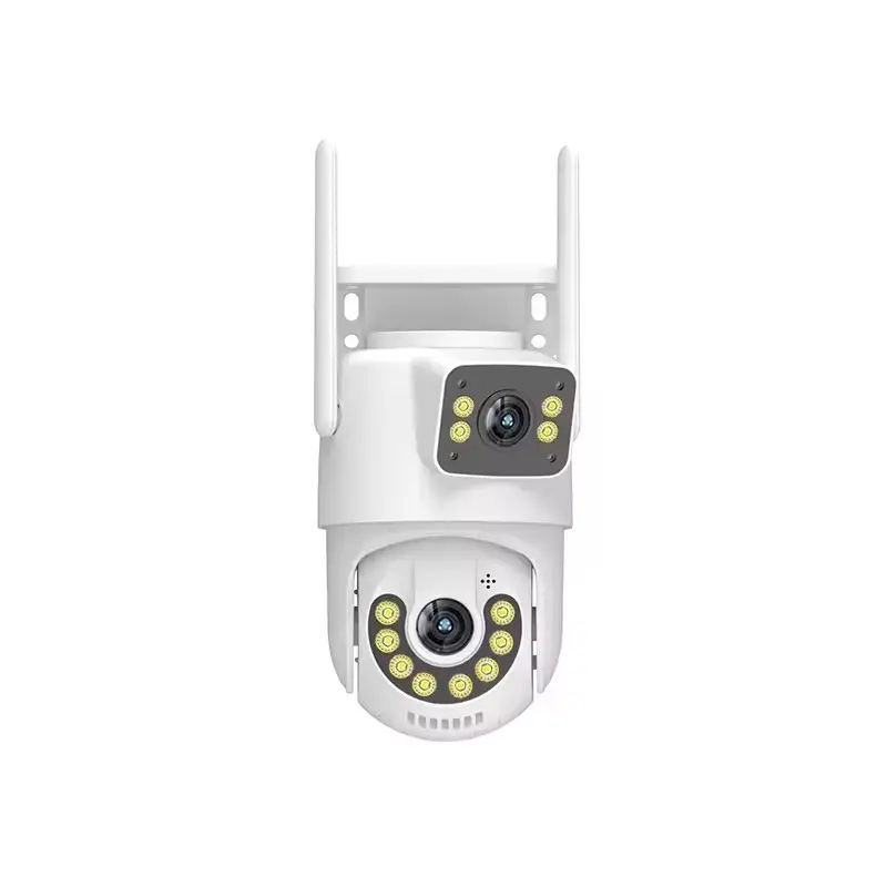 Caméra iCsee à double objectif Caméra IP sans fil Surveillance extérieure CCTV Caméra de sécurité WiFi PTZ 6MP