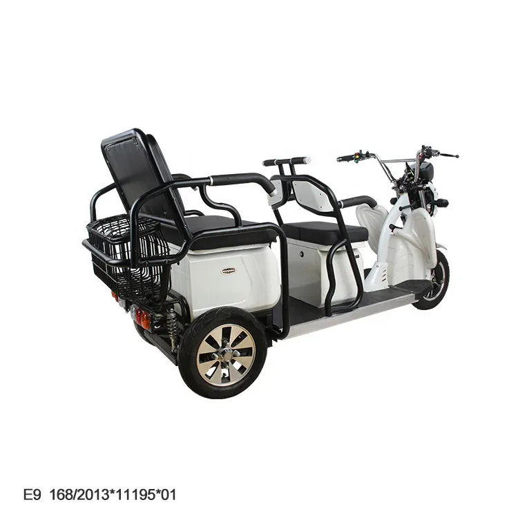 Ucuz SHANSU MADEMOTO yeni elektrikli EEC onaylı Citycoco yolcu kargo üç tekerlekli motosiklet satılık 3 tekerlekler 500W motor