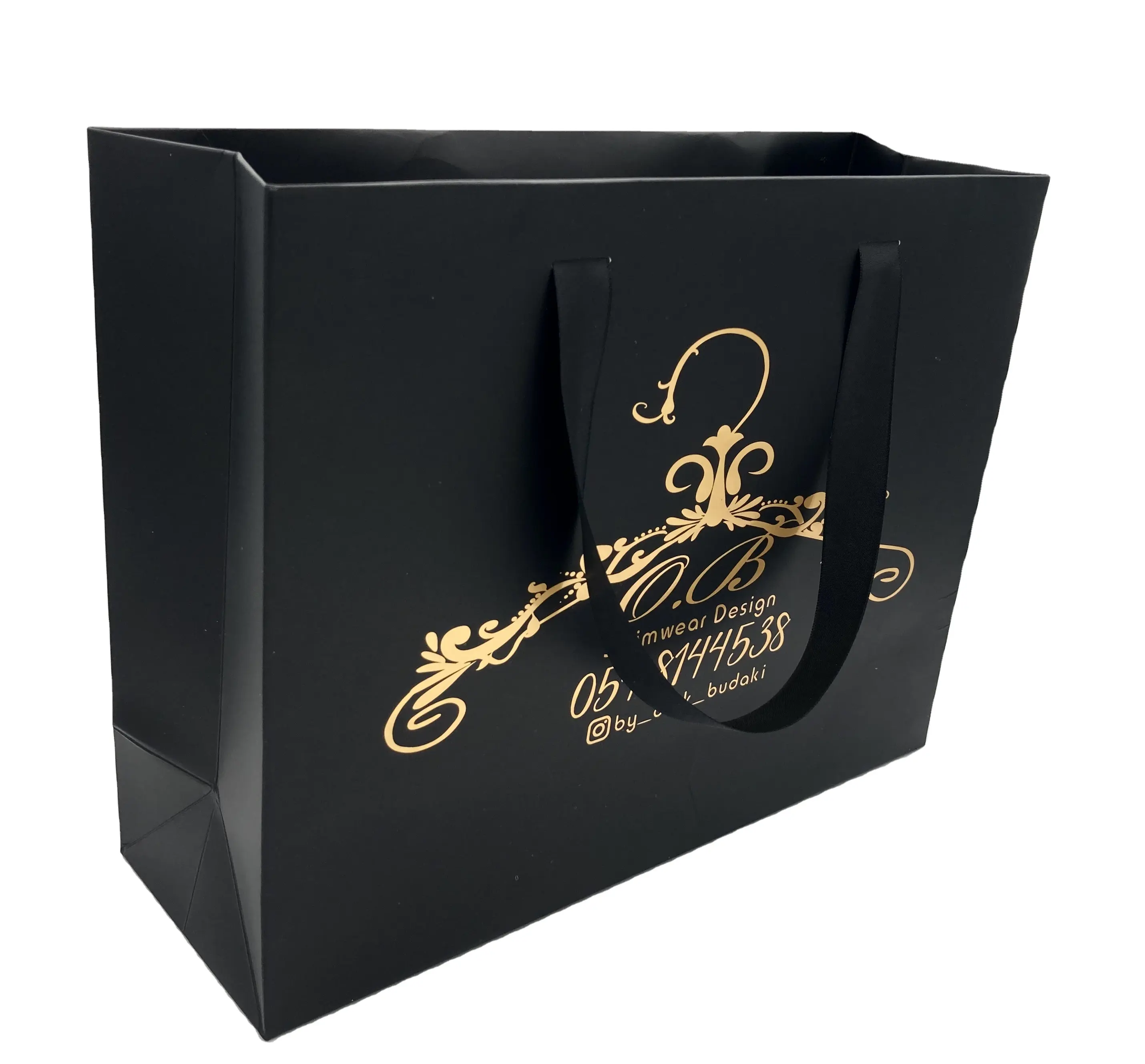 Embalagem de luxo impressa reutilizável etiqueta privada, embalagem de embrulho, pequeno, sacos de papel de presente de natal, logotipo personalizado com fita, alças