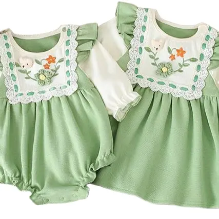 FuYu गर्म बेच बेबी लड़कियों के लिए ड्रेस शरद ऋतु सर्दियों बच्चा लड़कियों के कपड़े के लिए डिजाइन 1st जन्मदिन का