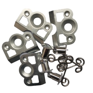 แผ่นเหล็กยึดด้านหลังสำหรับ13/32 "dzus Quick Fastener Sprint ชุบนิกเกิล1-3/8" - Product Image 1