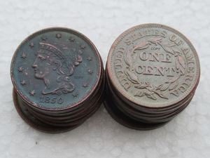 1セント装飾記念コインの (1839-1852) 銅コピーの卸売カスタムセット - Product Image 4