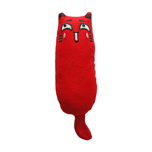 Gatito relleno de hierba gatera interactiva al por mayor, juguete para masticar gato de peluche, juguete suave para mascotas, juguetes de hierba gatera para gatos de interior - Product Image 4