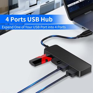 แท่นเชื่อมต่อ2.0 <span class=keywords><strong>USB</strong></span> 4-in-1ฮับ <span class=keywords><strong>USB</strong></span> 4พอร์ตสำหรับอุปกรณ์มือถือคอมพิวเตอร์ - Product Image 2