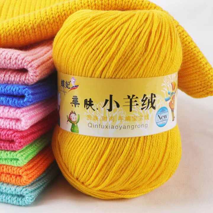 DIY moda cor misturada fio tecido tapete e lenço fio acrílico fábrica atacado