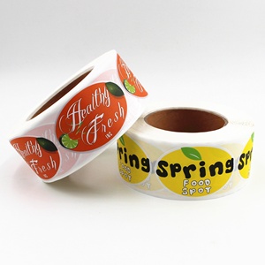 Customize Label Stickers <strong>Oval</strong> Label Waterproof Labels Adhesive Stickers in Rolls Matt Sticker for Food Package - Product Image 1
