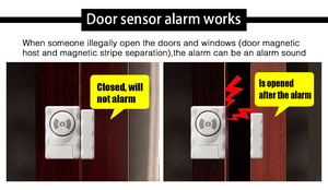 Vians Alarme Da Janela Da Porta Off Anti-roubo Janela e Porta <span class=keywords><strong>Sensor</strong></span> De Porta De Alarme De Segurança