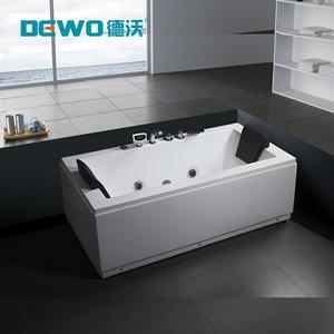 室内用单矩形浴缸亚洲温泉户外沐浴家庭酒店现代自由按摩功能 - Product Image 1