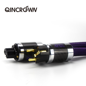 HiFi Audiophile <span class=keywords><strong>XLO</strong></span> OFC Kupfer-Stromkabel mit vergoldeter EU/US-Stecker-PVC-Isolierung für Verstärker - Product Image 3