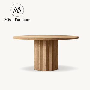 Midcentury Luxury Antique Dining Room Furniture <strong>Set</strong> of 4 With Round <strong>Table</strong> Solid Oak Wood Round Dining <strong>Table</strong> <strong>Sets</strong> Customizable