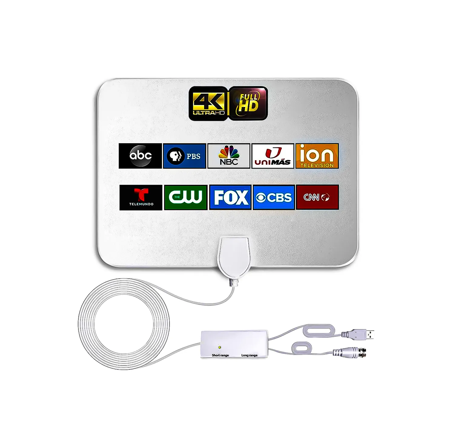 Antenna digitale per il supporto TV 4K 1080p Antenna TV digitale HD canali locali gratis Antenna TV interna