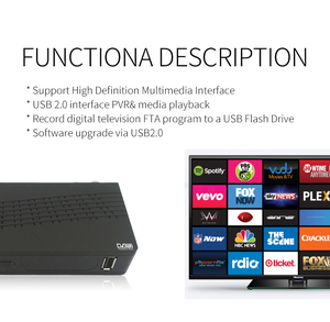 Prezzo all'ingrosso della fabbrica ricevitore DVB-T2 TV convertitore box free to air con youtube DVB-T2 STB Set-top box - Product Image 3