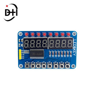 Tm1638キーディスプレイモジュールTm1638ボタンデジタルLED8ビットTm1638モジュールデジタルLEDチューブモジュール - Product Image 2