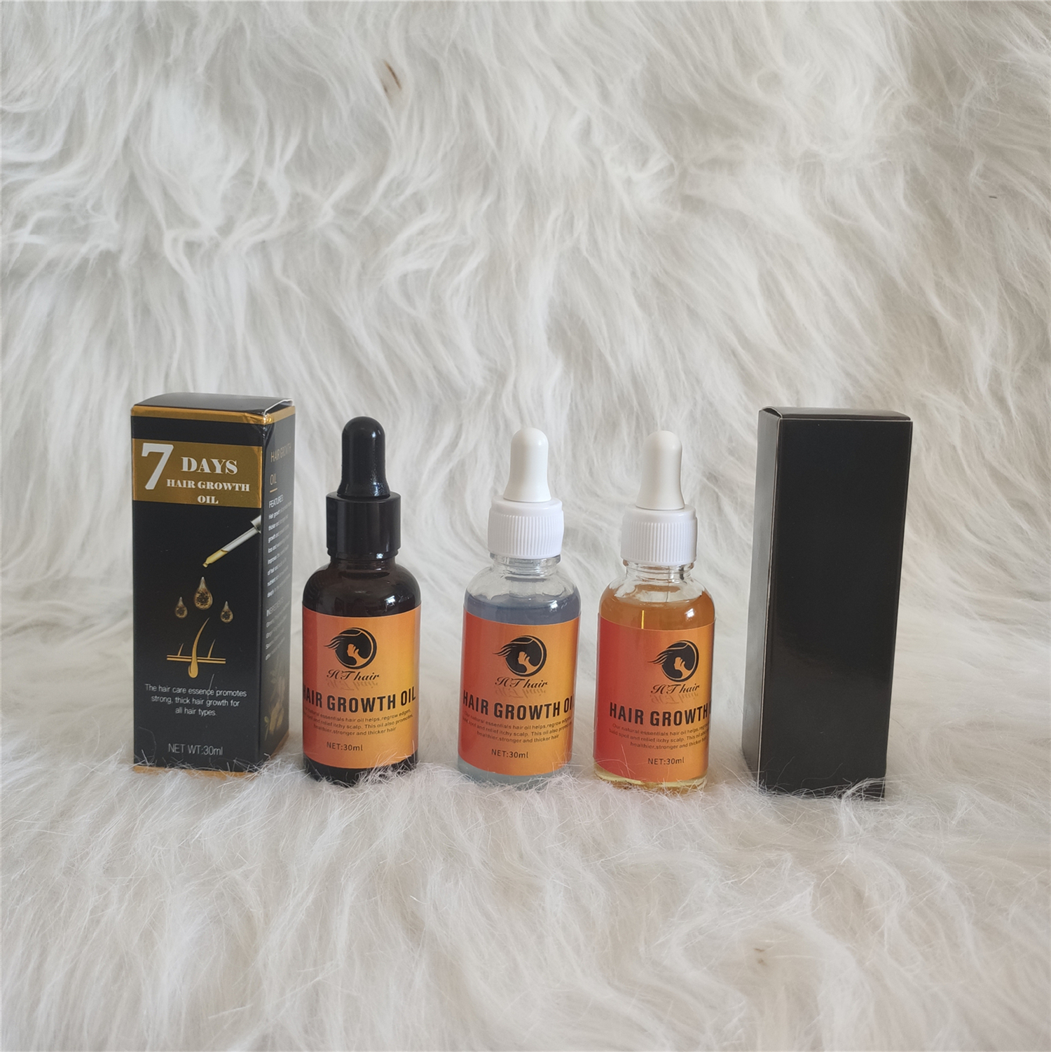 Huile de croissance des cheveux