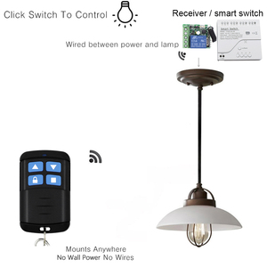 SMG 433Mhz Wireless RF-Modul Fernbedienung Lerncode 1527 Fernbedienung 4CH Sender für Lampen Lichter Tor Garagentor - Product Image 6