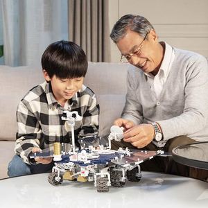 ONEBOT Zhurong Mars Rover Building Block Model <strong>Toy</strong> <strong>Hardcore</strong> Technology Style Romantic Space Dream Simulate Walk on Mars