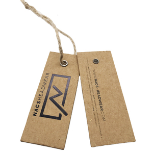 Etiquetas de marca de papel personalizadas, etiquetas de producto, logotipo personalizado, cadena, etiqueta colgante reciclada de moda para ropa - Product Image 1