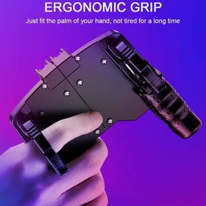 スマートフォン用K21ボタントリガーチキン機器を食べるiosAndroid電話シューティングゲームコントローラーL1R1キーパッド - Product Image 6