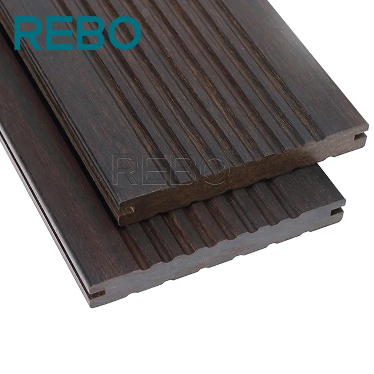 Piso laminado de madeira de bambu ao ar livre saudável para varanda