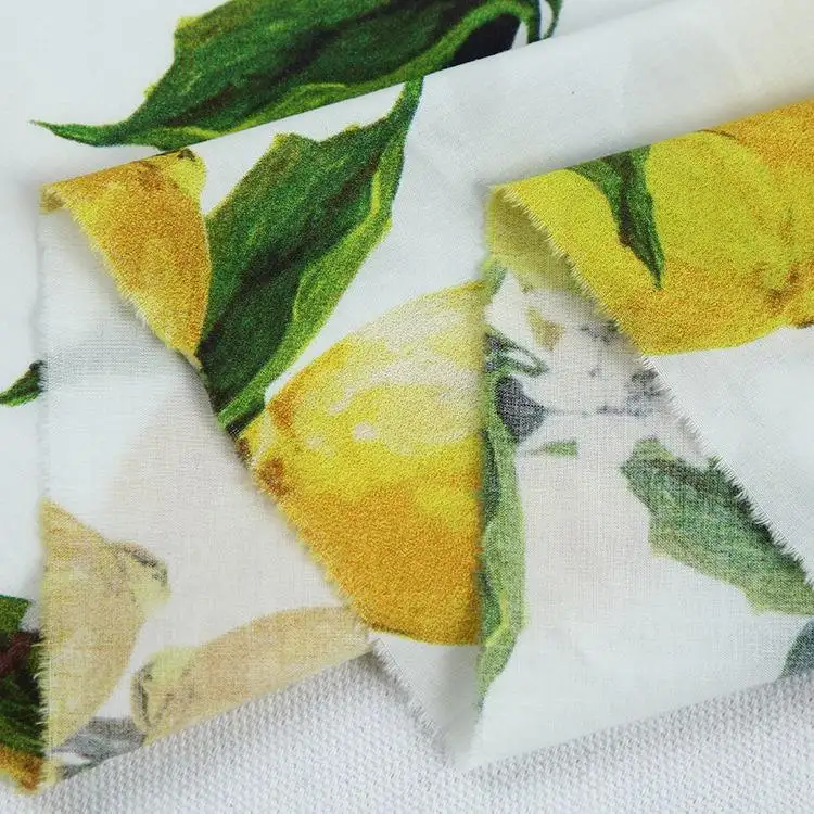 Organisches digital bedrucktes Näh kleidungs material Popel ine Baumwolle Blumen stoff auf Lager, ideal für Kleidungs stücke