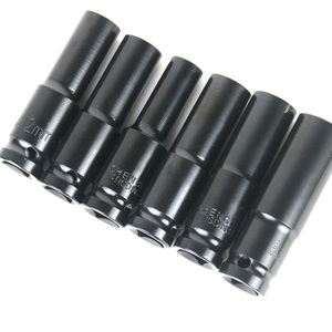 1/2 inç sürücü Hex darbeli lokma seti 10-Piece metrik boyutları 8-24mm araba tamir araçları ile sert saklama kutusu - Product Image 5