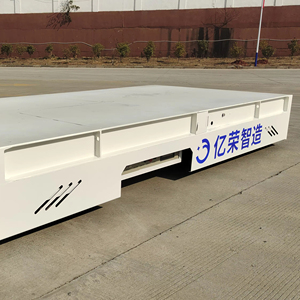 平板转运车电动平台运输车重型装载运输车带4轮货物 - Product Image 1