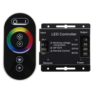 Controllo completo del Touch Screen Set di Controller per luci a LED RGB Channel 12V/24VDC Set di ricevitori a LED per luci colorate che cambiano controllo