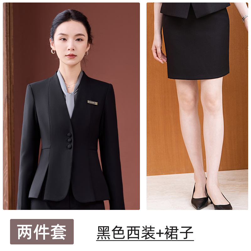 Black suit skirt