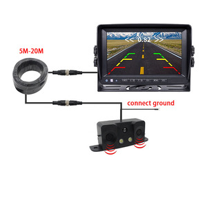 Parking <strong>Sensor</strong> 5 in 1 Truck <strong>Reversing</strong> 7 Inch Monitor Built-in 2pcs Radar <strong>Reversing</strong> Backup Camera Truck Parking <strong>Sensor</strong> <strong>System</strong> - Product Image 4