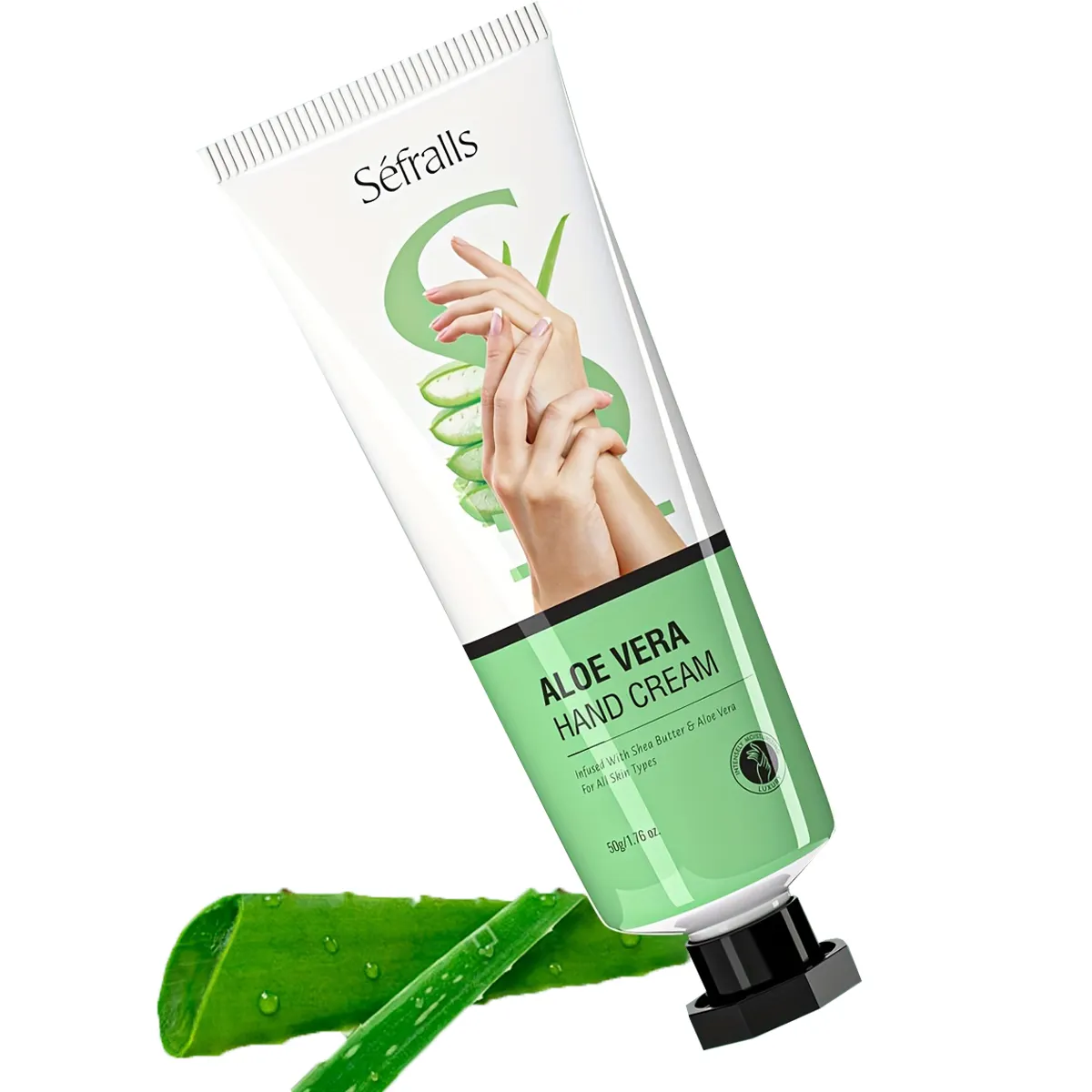 Crème pour les mains à l'aloe vera personnalisée de marque privée crème hydratante pour les mains lisse élastique améliorant la fissuration sèche soin doux