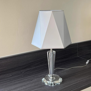 Light ışık lüks modern dekorasyon kristal masa lambası, açık mor çalışma odası atmosfer başucu lambası ev aydınlatma