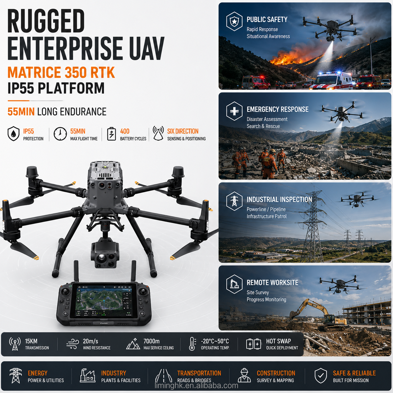 Matrice 350 RTK -Rugged Enterprise UAV
