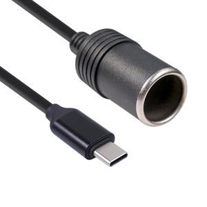 อะแดปเตอร์ซ็อกเก็ตบุหรี่อินพุต USB C ไปยัง12V1A อุปกรณ์เสริมรถยนต์5V3A - Product Image 1