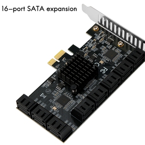 Riser PCIE SATA <strong>PCI</strong>-E Adapter 16 Port SATA Controller <strong>PCI</strong> Express X1 to SATA 3.0 6Gbps Interface Rate Expansion Card - Product Image 2