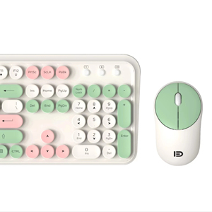 FD EK8870 Combinación de teclado y mouse inalámbricos personalizados con amplia compatibilidad para computadora portátil de escritorio - Product Image 1