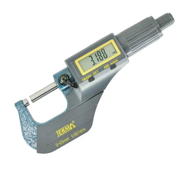 Micrómetro Digital de precisión exterior, calibre de tornillo de 25-50mm, 50-75mm, 0.001mm, herramientas de medición