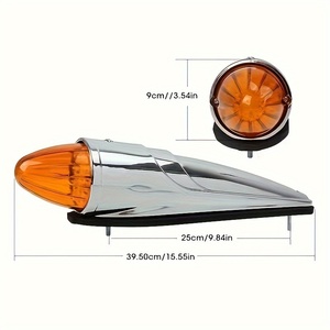 <span class=keywords><strong>2V</strong></span> 17 LED גג אורות סימון מונית רכב אורות חיצוניים אורות חיסול עליון אור אוטומטי נגרר משאית משאית מנורות צבע ענבר
