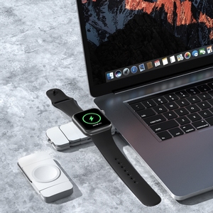 เครื่องชาร์จไร้สายระบบแม่เหล็ก USB-A สำหรับ Apple Watch 9 8 SE Type-C ที่ชาร์จไร้สายสำหรับ Samsung Galaxy Watch 3/4 Active 1/2 - Product Image 2