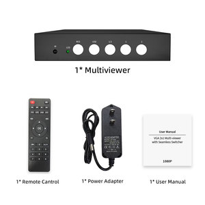 VGA <strong>Splitter</strong> Switch <strong>2</strong> <strong>Input</strong> <strong>1</strong> <strong>Output</strong> Video VGA Multiviewer with IR Remote