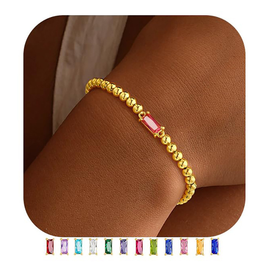 Bracelet de perles en or et quartz rose