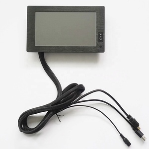 1000 nit luz solar legible pantalla LCD táctil de 7 pulgadas Monitor de pantalla con brillo de atenuación de botón