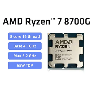 <strong>CPU</strong> <strong>AMD</strong> R7 8700G 8 Core 4.3 GHz Socket AM5 65W <strong>AMD</strong> <strong>Radeon</strong> 780M 16 Threads up to 5.1 GHz Max Boost 16 MB L3 Cache