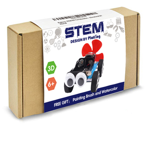 STEM Toy ชุดของเล่น DIY การเรียนรู้ทางกายภาพ,รถเข็นไม้แบบ DIY 3D ชุดทดลองวิทยาศาสตร์ชุดการเรียนรู้ของเล่น STEM - Product Image 4